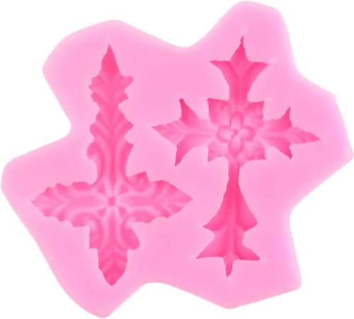 Miniatura 5 de Mujiang Moldes de silicona cruzados para decoración de pasteles de bautismo, molde de cruz, molde de comunión, paloma para fondant, para bautismo