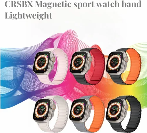 Miniatura 5 de Correa magnética compatible con Apple Watch Ultra 3/2/1 de 1.929 in, 1.811 in, 1.772 in, 1.732 in, 1.654 in, 1.614 in, 1.575 in, 1.496 in, correa
