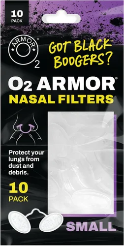 Miniatura 18 de O2 Armor Filtros de nariz para soldadores y alergias - Filtro de nariz para polvo - Filtros nasales para soldadura - Máscara de polvo de nariz