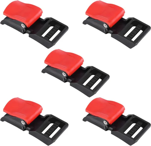 Miniatura 7 de Clip de velocidad para casco de motocicleta, 5 piezas de clip de velocidad para casco de motocicleta, hebilla de correa de barbilla, hebilla