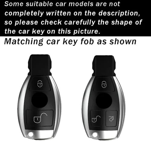 Miniatura 2 de ontto Funda de cuero para llavero Mercedes-Benz para Benz C CLA azul, Azul