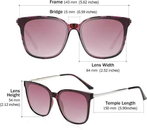 Miniatura 3 de Duco - Lentes de sol redondos vintage para mujeres y hombres con protección UV de moda para la playa
