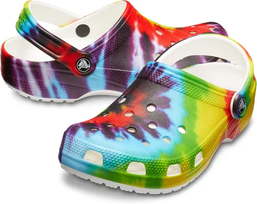 Miniatura 6 de Crocs - Zuecos clásicos con diseño teñido anudado unisex para adultos