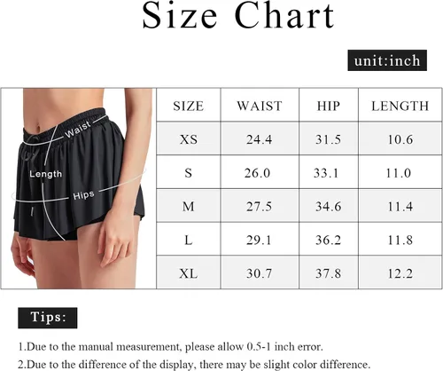 Miniatura 6 de Sovtemp Womens 2 in 1 Flowy Shorts Quick-Dry Running Yoga Shorts Drawstring Fitness Workout Athletic Shorts