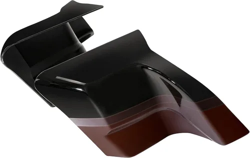 Miniatura 3 de Auburn Sunglo y agujero negro con rico Bourbon panel lateral estirado para Harley Road King Street Glide Road Glide Electra Glide CVO Special Negro