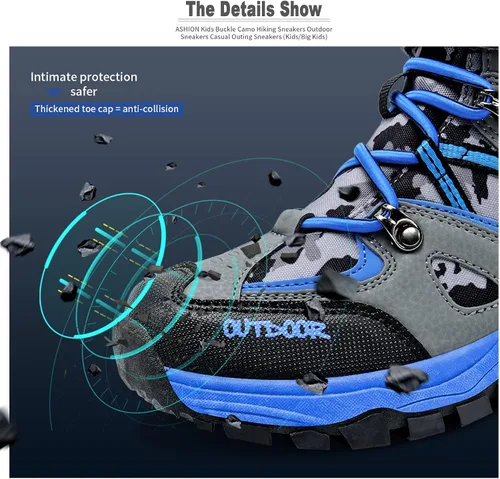Miniatura 4 de Littleplum Boys Snow Boots Winter Waterproof Antiskid Boots Hiking Outdoor Shoes for Unisex Kids(Little KidBig Kid)