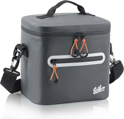 Miniatura 17 de Bolsa de picnic con aislamiento de lados blandos, 7/16/30 latas de lonchera aislada, bolsa de almuerzo impermeable, a prueba de fugas, portátil