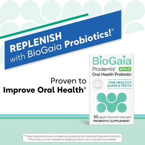 Miniatura 8 de BioGaia Prodentis Probióticos orales Promueve encías y dientes saludables Defiende contra el mal aliento y problemas dentales Mejora