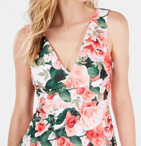 Miniatura 3 de Calvin Klein Vestido sin mangas con escote en V delantero y trasero para mujer