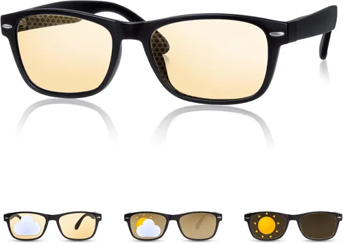 Gafas de bloqueo de luz azul para hombres y mujeres, gafas de juegos de computadora, gafas fotocromáticas, gafas de conducción nocturna, antifatiga