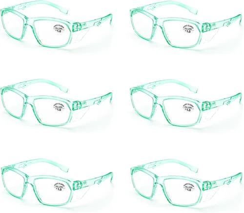 Miniatura 89 de ProtectX Elegantes gafas de seguridad antivaho y resistentes a los arañazos, gafas de protección UV, lentes de bloqueo de luz azul para hombres