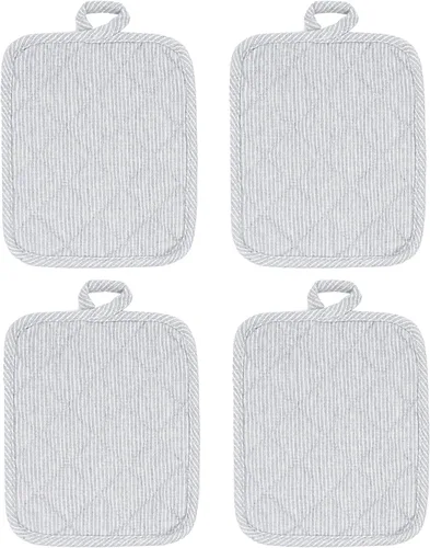 Miniatura 11 de American Linen Soportes para ollas, almohadillas calientes, almohadillas de mesa para cocina y mesa de comedor, antideslizante, resistente al calor