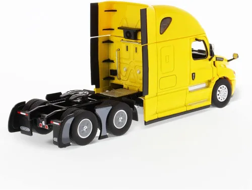 Miniatura 2 de Freightliner Cascadia SBFA Tándem a escala 1:50 con durmiente de 72" - Amarillo - Serie Transport Modelo coleccionable fundido a presión a escala