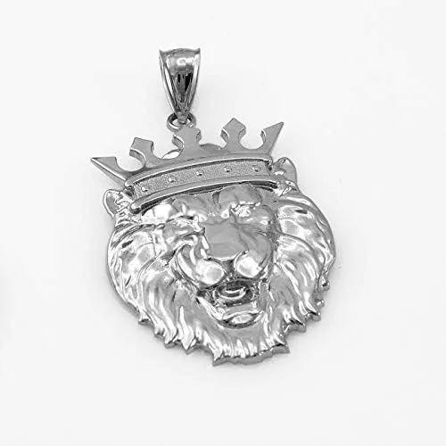Miniatura 3 de LA BLINGZ Colgante de plata de ley rey león SMLXLXL Metal