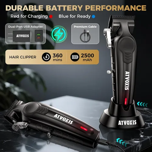 Miniatura 4 de Cortapelo para Hombre Profesional, Cortapelo Inalámbrico para Corte de Pelo, Máquina para Cortar Pelo De Hombre