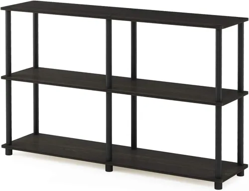 Miniatura 7 de Furinno TURN-N-TUBE - Estantes de almacenamiento, Estante de 3 niveles de 47.4" de ancho para libros, Estante de esquina, Estantes abiertos sin