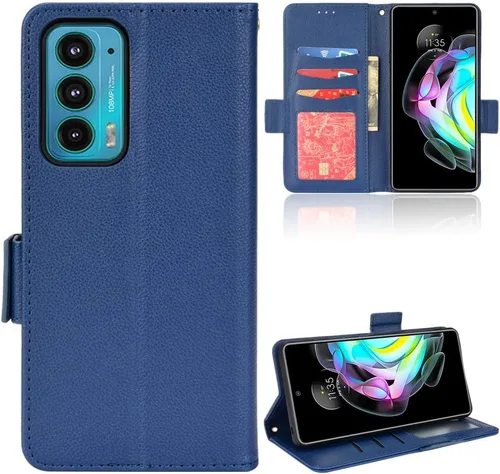Miniatura 54 de Funda de piel sintética compatible con Motorola Moto E22 4G, funda de piel sintética compatible con Motorola Moto E22i 4G, color negro