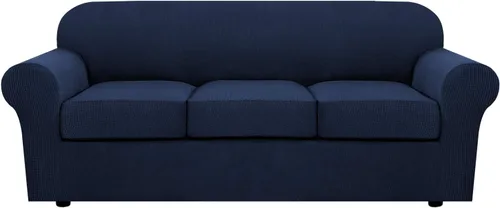 Miniatura 91 de H.VERSAILTEX - 3 fundas de sofá elásticas para 2 cojines de sofá. Fundas para muebles de sala de estar (funda base más 2 fundas de cojín de asiento)