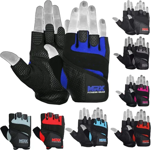 Miniatura 7 de MRX Guantes de levantamiento de pesas Pro Series Gym Fitness Entrenamiento Culturismo Guantes Tamaños