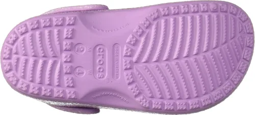 Miniatura 4 de Crocs Zuecos clásicos brillantes unisex para adultos, zapatos metálicos y con purpurina, Metálico