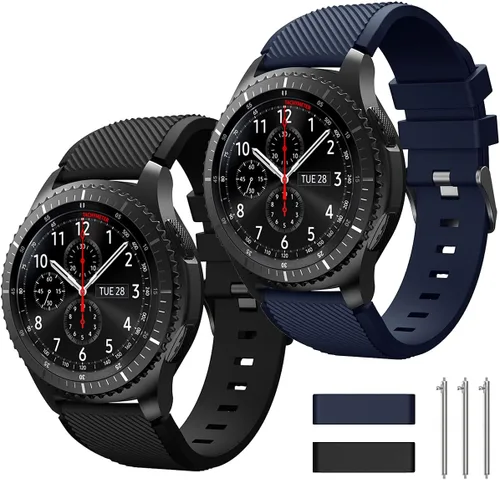 Miniatura 7 de Correa de reloj de 0.866 pulgadas compatible con Samsung Galaxy Watch 3 de 1.772 pulgadas/Galaxy Watch 1.811 pulgadas/Gear S3 Frontier/Classic