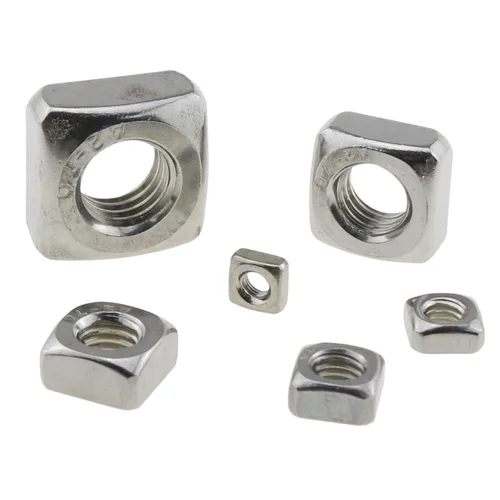 Miniatura 5 de Kit surtido de tuercas cuadradas métricas de acero inoxidable 304, 150 piezas, M3-M10, plata