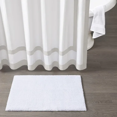 Miniatura 2 de MADISON PARK SIGNATURE Marshmallow - Alfombra de baño antideslizante, de felpa lujosa, absorbente, de secado rápido, diseño de spa, decoración
