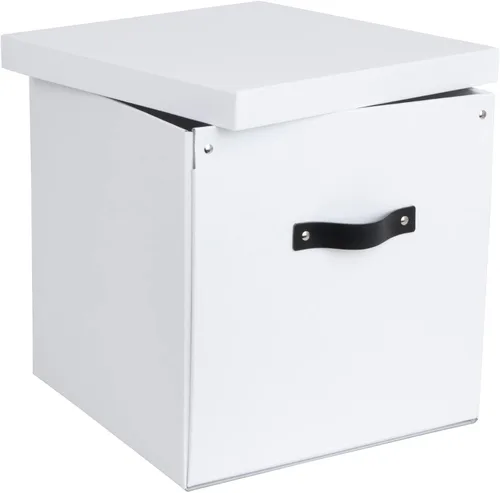 Miniatura 2 de Bigso Logan - Caja de almacenamiento KD Cubos de almacenamiento con tapa para estantes y organizadores de habitaciones cubicas Cubo
