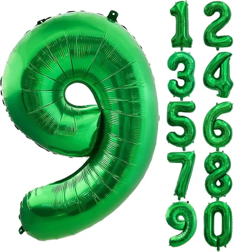 Miniatura 17 de SINBEE Globo dorado del número 10, papel de aluminio Mylar de 40 pulgadas, decoración de fiesta reutilizable para cumpleaños, aniversario, Oro