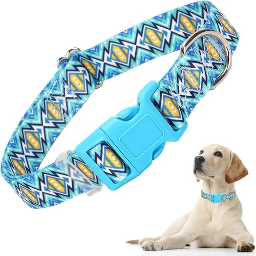 Miniatura 24 de Collares de Perro para Niñas con Patrones de Margaritas, Lindo Collar Rosa para Perras, Collares Ajustables Blandos y Duraderos para Perros XS 12