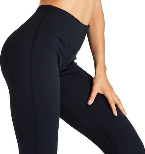 Miniatura 6 de COOLOMG Pantalones de yoga para mujer, mallas capri para correr, leggings de tiro bajo, entrenamiento, gimnasio con bolsillos ocultos