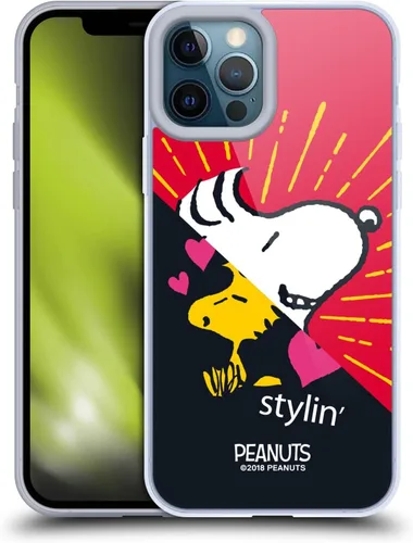 Miniatura 53 de Head Case Designs Funda de gel con licencia oficial de Peanuts Snoopy & Woodstock Halfs and Laughs [protección de grado militar] compatible