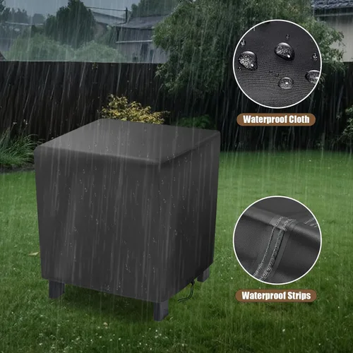Miniatura 3 de Funda pequeña para mesa auxiliar de exterior, cubierta de mesa auxiliar de patio de 17 pulgadas para exteriores, funda impermeable para muebles