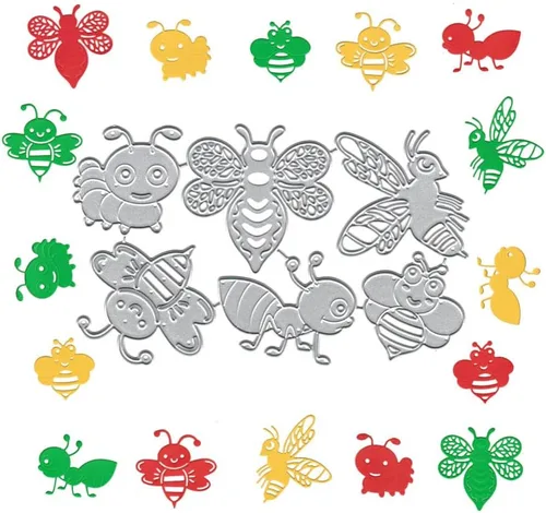 Miniatura 7 de Plantillas de plantillas de metal para decoración de tarjetas y álbumes de recortes, 1 unidad