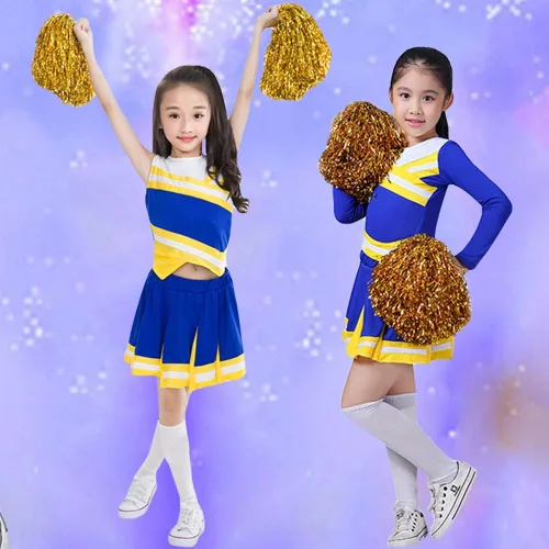Miniatura 6 de Disfraz de uniforme de animadora de 2 piezas para niñas pequeñas, disfraz completo para cosplay