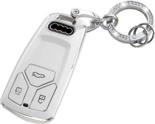 Miniatura 22 de YO&YOYE Funda para Llavero de TPU con Anillo para Llaves