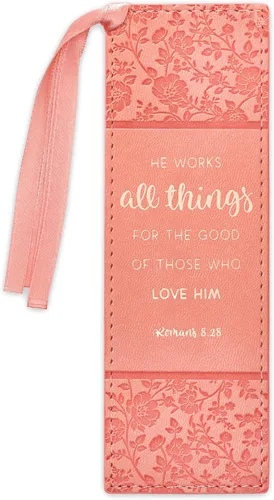 Miniatura 45 de Christian Art Gifts - Marcapáginas premium de piel sintética vegana con escritura bíblica para mujeres: Cuando ella habla - Proverbios 31:26, Marrón