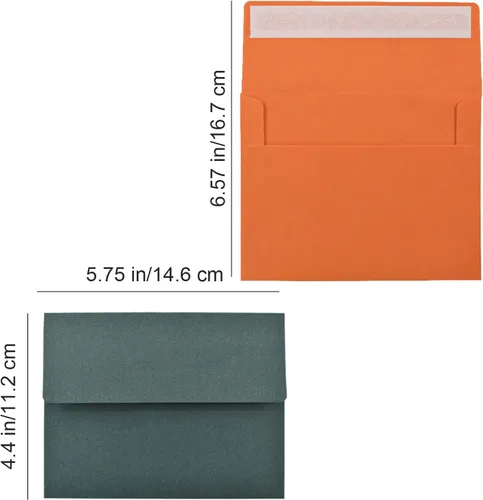 Miniatura 2 de VANRA Paquete de 150 sobres coloridos para invitaciones, sobres A2 a granel para tarjetas de felicitación de 4.25 x 5.5, invitaciones de boda, fotos