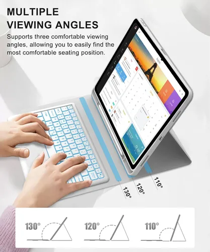 Miniatura 5 de for Samsung Galaxy Tab S11 Ultra 14.6 inch Keyboard Case, 7 Colors Backlit, Multi-Gesture Smart Touchpad, Detachable Bluetooth Wireless Trackpad