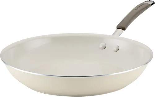 Miniatura 23 de Rachael Ray Cucina Sartén antiadherente de cerámica/Sartén, 12.5 pulgadas antiadherentes Sartén abierta, apta para lavavajillas - Azul marino