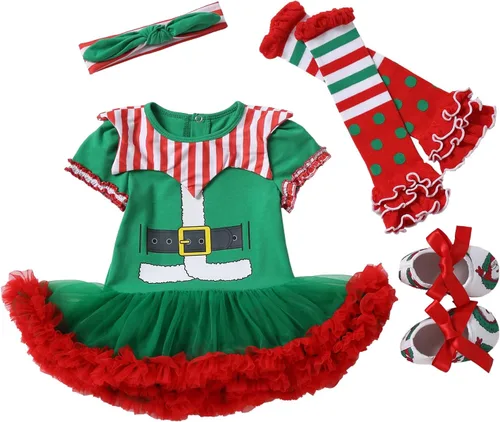 Lausana - Ropa de bebé para niña, mameluco, tutú, calentadores, zapatos, diademas, trajes de vestir para niña (0-24 meses)