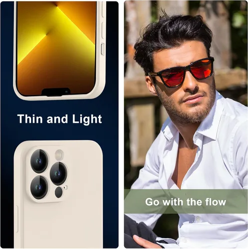 Miniatura 6 de Funda para Samsung Galaxy S22 Ultra, silicona líquida de alta calidad sedosa al tacto, protección de la cámara, forro de microfibra suave Beige