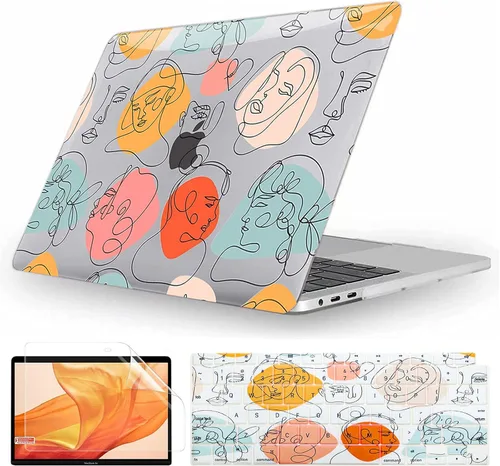 Miniatura 29 de Fancity Funda compatible con MacBook Pro de 13 pulgadas con Touch Bar versión 2022-2016, chip M2 M1 A2338/A2289/A2251/A2159/A1989/A1706, carcasa