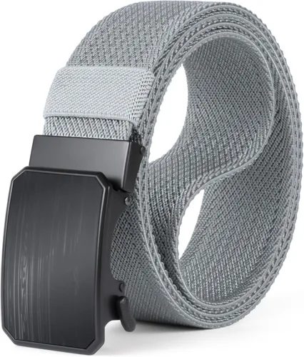 Miniatura 13 de Auto Lock Ratchet Belt for Men Elegant Dressing Belt Buckle 1.5" Wide Elastic Nylon Tactical Belts Thicker