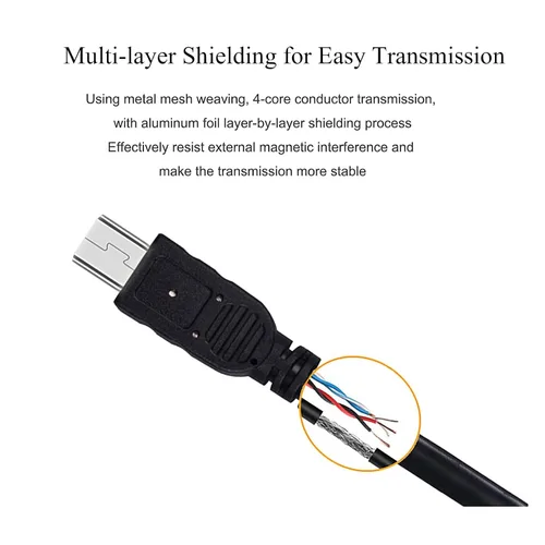 Miniatura 2 de Cable USB UC-E4, compatible con Nikon D610 D2 D3 D3X D100 D90 D80 D70S D70 D60 D50 D40 D40X D200 D300 D3000 D3100S D3100 D7000 D700 0 cable