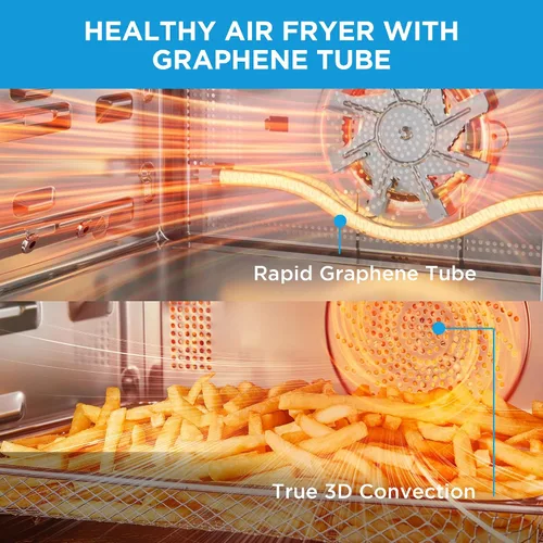 Miniatura 4 de Midea Horno de Microondas y Vapor 4 en 1 Multifuncional, Combo Freidora de Aire, Vaporera y Horno de Microondas, 32 Funciones Automáticas, Potencia