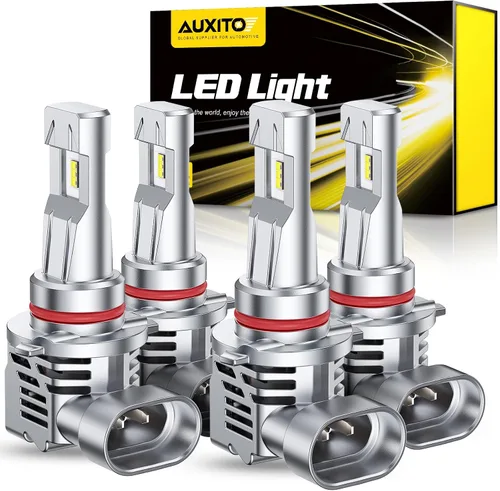 Miniatura 9 de AUXITO Bombillas LED H4 HeadIight 9003 HB2 de haz alto/bajo, 6500 K blanco frío, luces brillantes, Plug and Play, brillo elegante y futurista