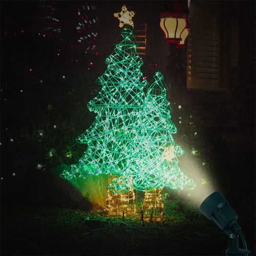 Miniatura 4 de Foco para exteriores enchufable, resistente a la intemperie, estaca resistente, luz de paisaje para patio, bandera, decoración navideña, cable de 6