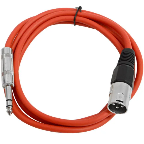 Miniatura 23 de Seismic Audio - SATRXL-M2 - Cable de conexión XLR negro de 2 pies macho a 1/4" TRS