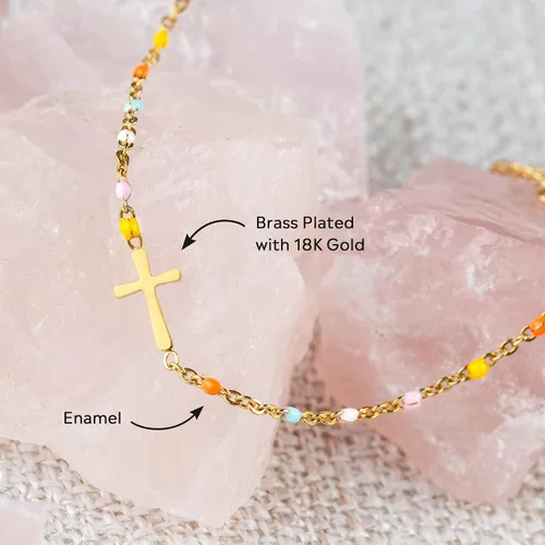 Miniatura 5 de STORYJEWELLERY Friend Bracelet, Friendship Gifts for Women, Friendship Bracelets, Cross Bracelets, BFF Gift, Birthday Gifts for Friend, Religious &